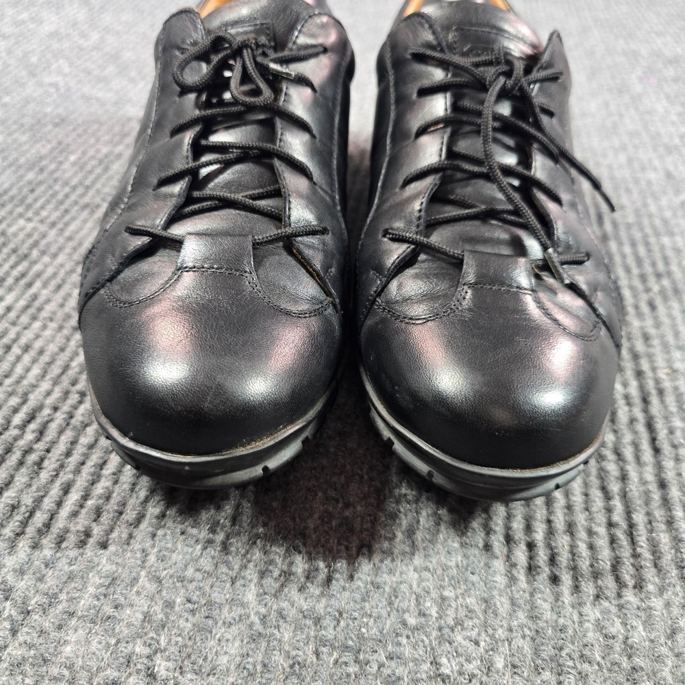 Coach Quincey Shoes Mens Size 10 Black Leather Comfort Casual Sneakers Italy - Picture 3 of 14